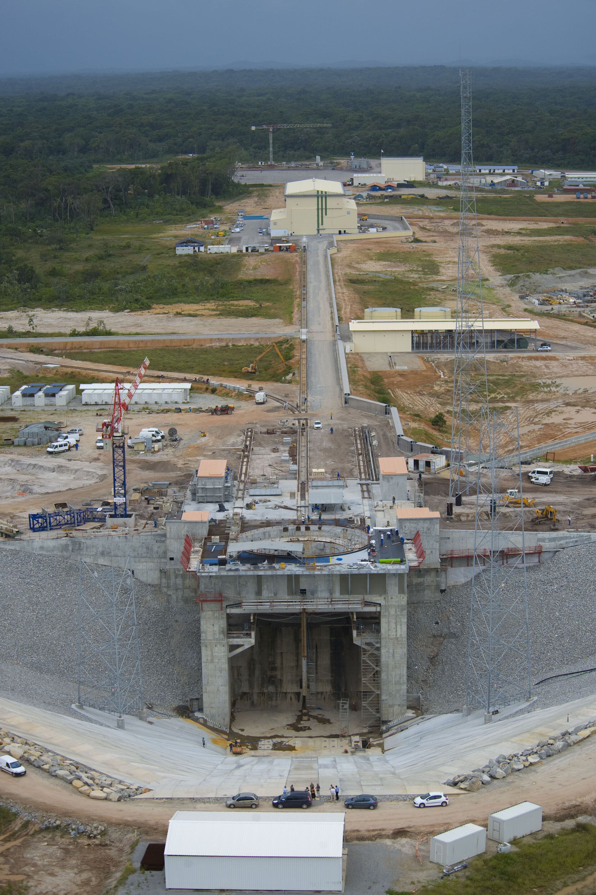 The new 'Soyuz at CSG' launch pad at the Guiana Space Centre,  French Guiana