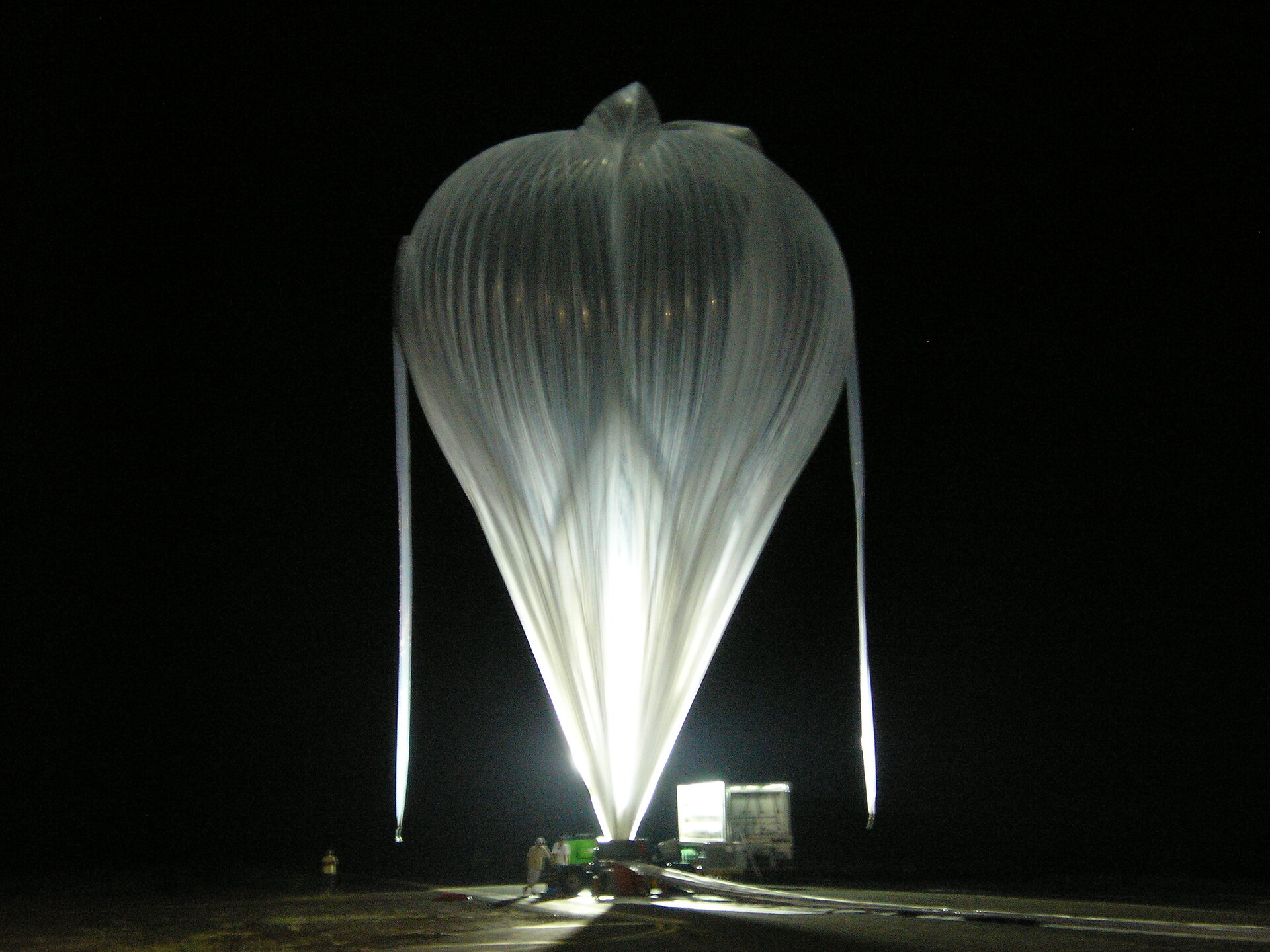 Balloon just before flight