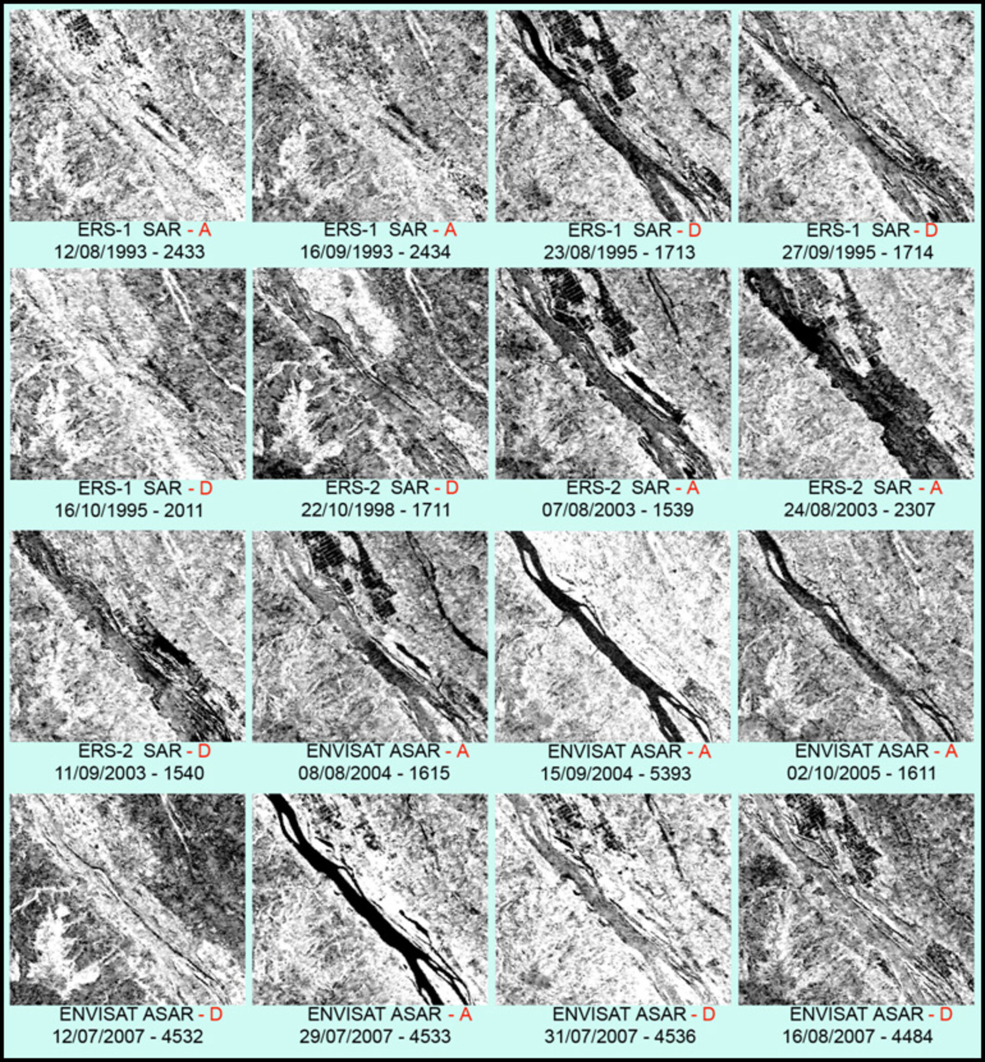 ESA SAR data over the Niger River