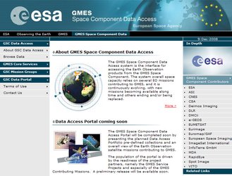GMES Space Component Data Access website