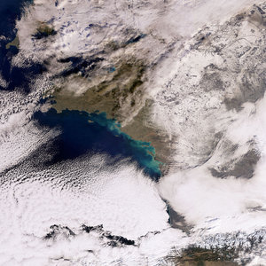 France covered in snow
