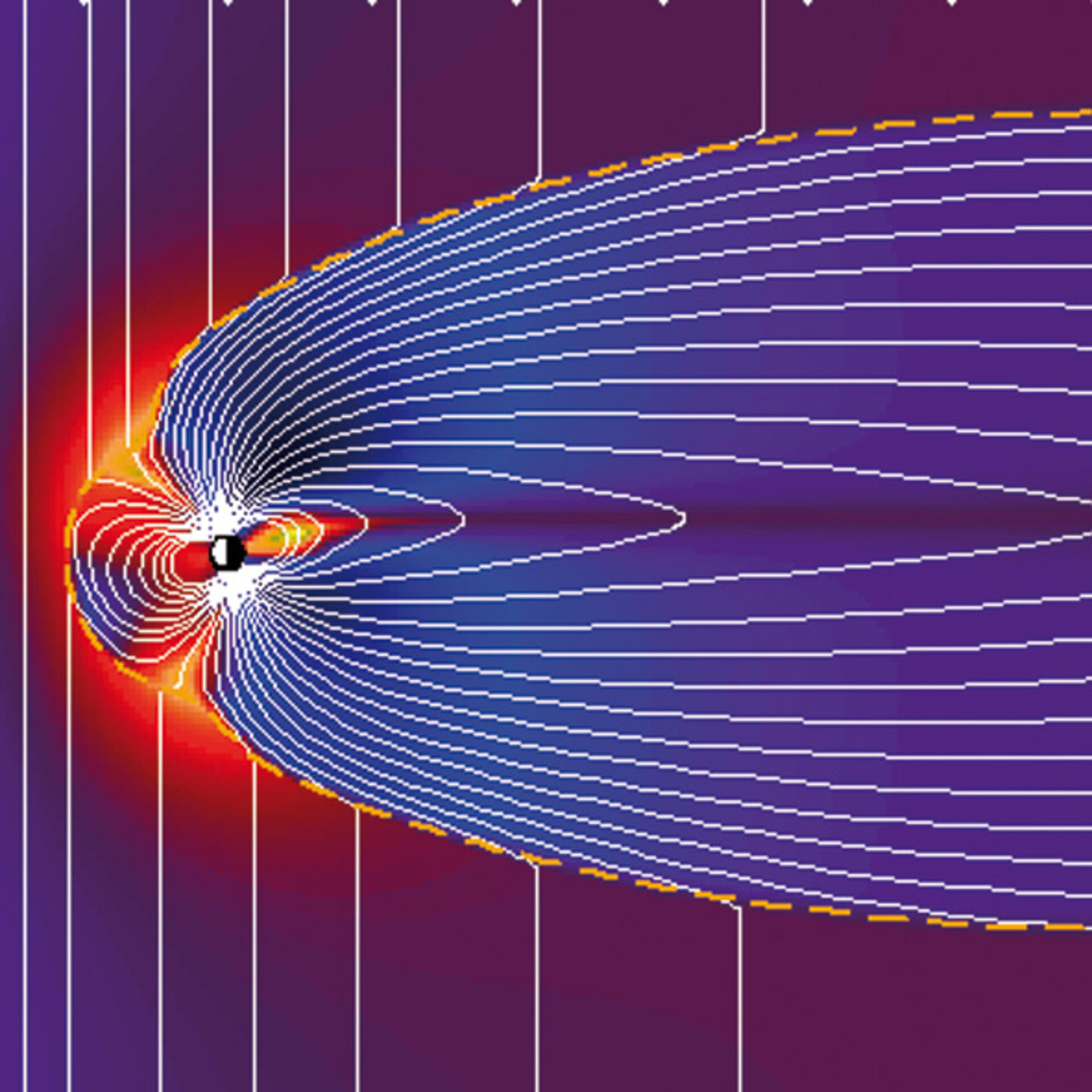Illustration of the Earth's magnetosphere