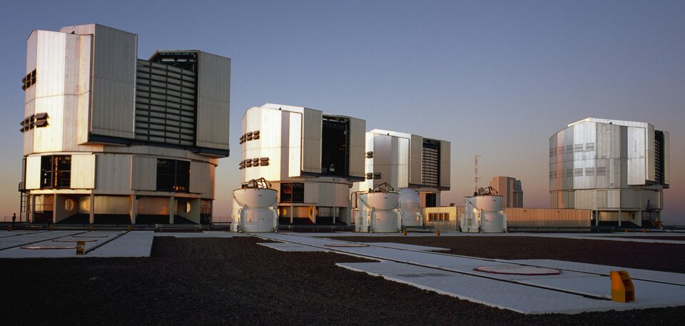 De sterrenwacht van het European Southern Observatory (ESO) in Paranal in Chili