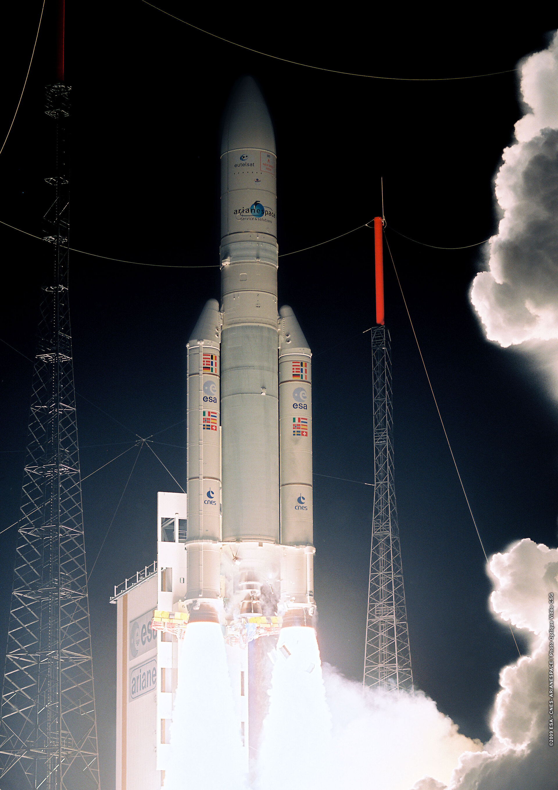 Nachtstart einer Ariane 5