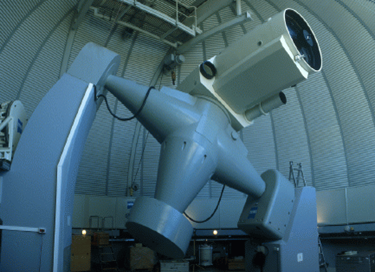 Das 1-Meter-Zeissteleskop der ESA zur Beobachtubg von Weltraummüll