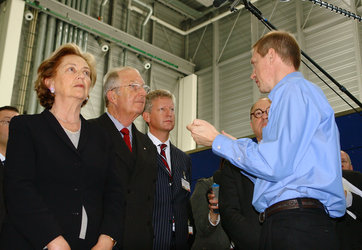 Albert II King of the Belgians and Queen Paola visit EAC