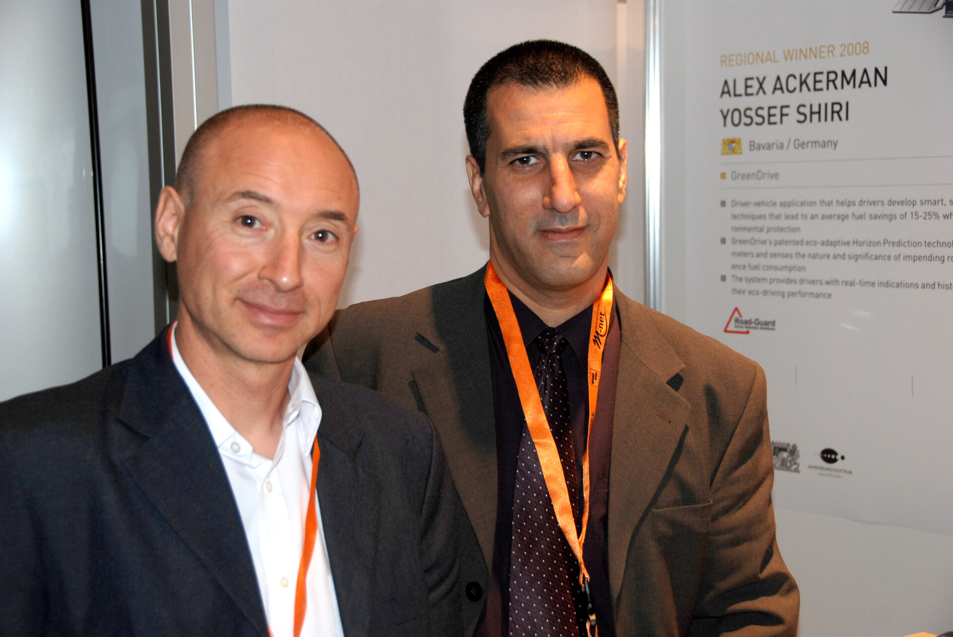 Alex Ackerman (til høyre) og Yossef Shiri