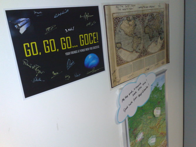 Best wishes to GOCE from other Flight Control Teams at ESOC