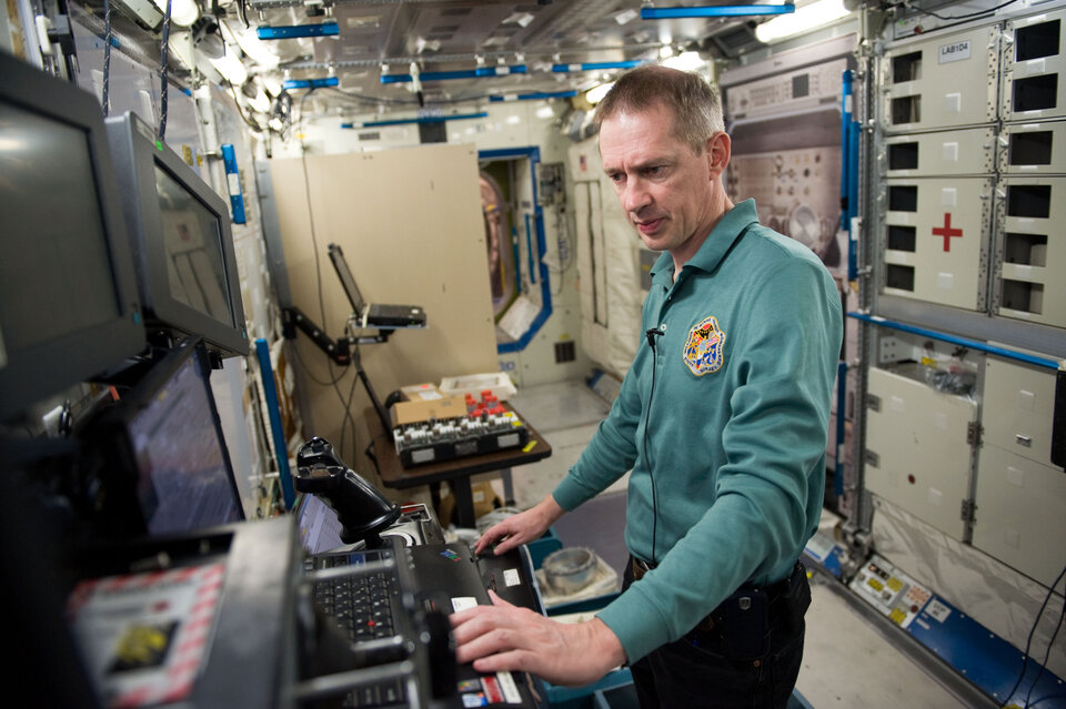 Frank De Winne traint voor zijn ruimtemissie van zes maanden aan boord van het ISS
