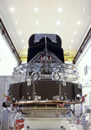 Rear view of the spacecraft