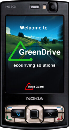 Slik vil GreenDrive se ut på mobiltelefon