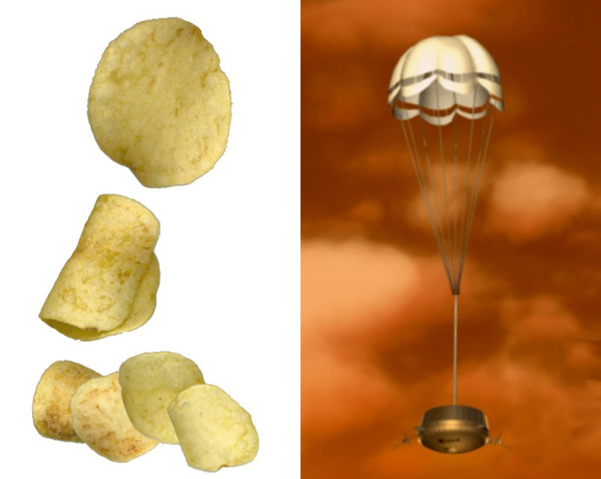 Landing a spacecraft is as challenging as dropping a potato crisp into a bag without breaking it