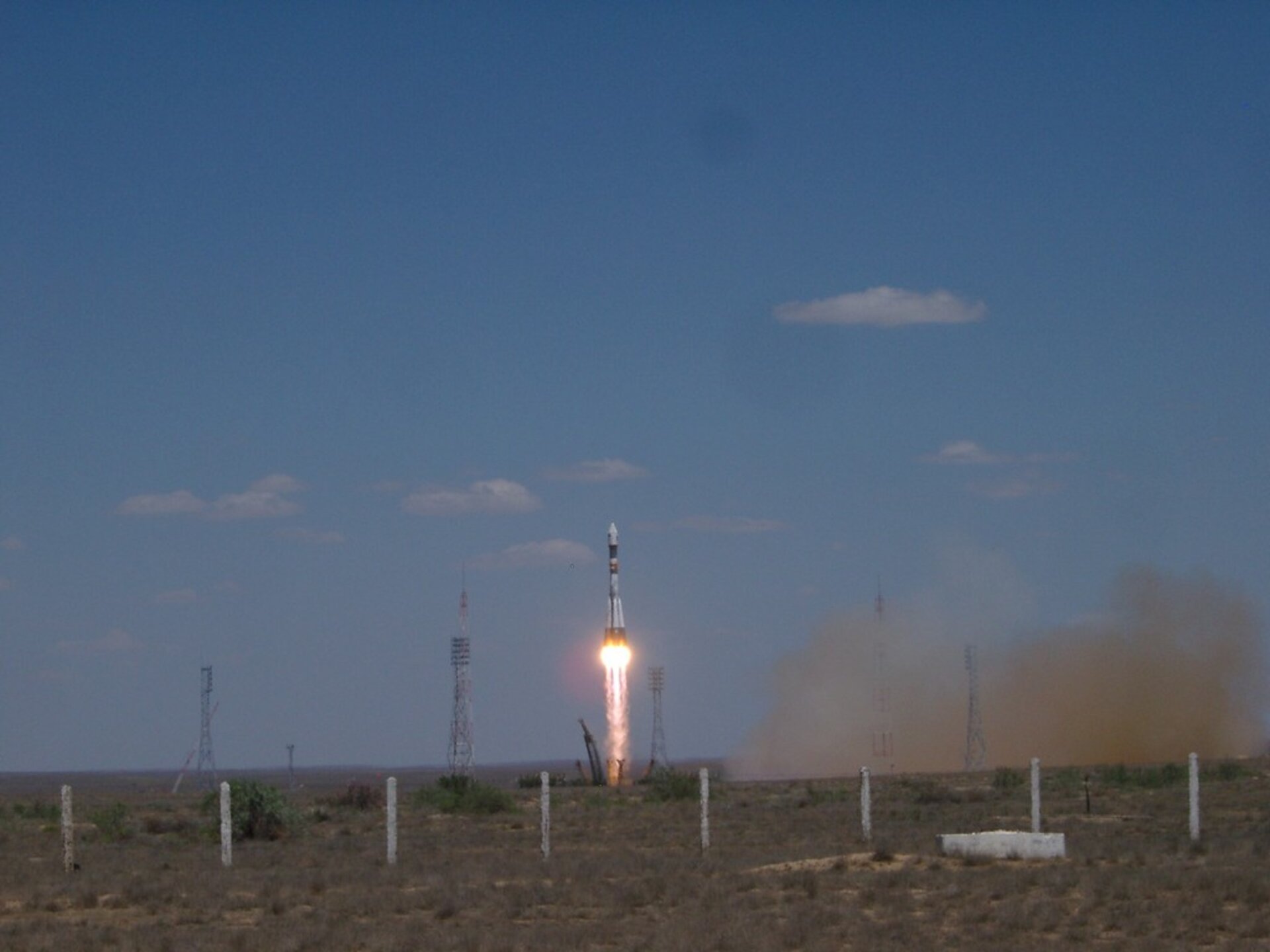 PAMELA lyfte från kosmodromen i Baikonur 15 juni 2006 som passagerare på den ryska jordobservationssatelliten Resurs-DK1.