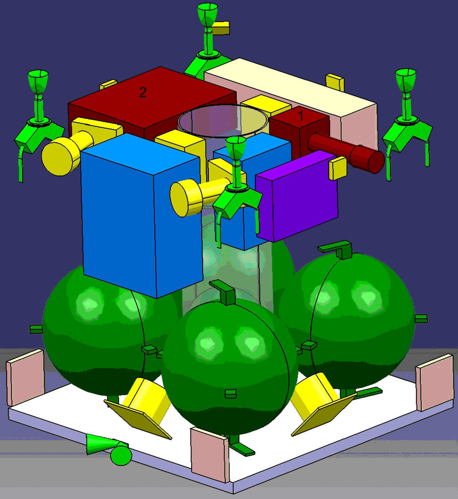 Phase B interior design of the ESMO spacecraft