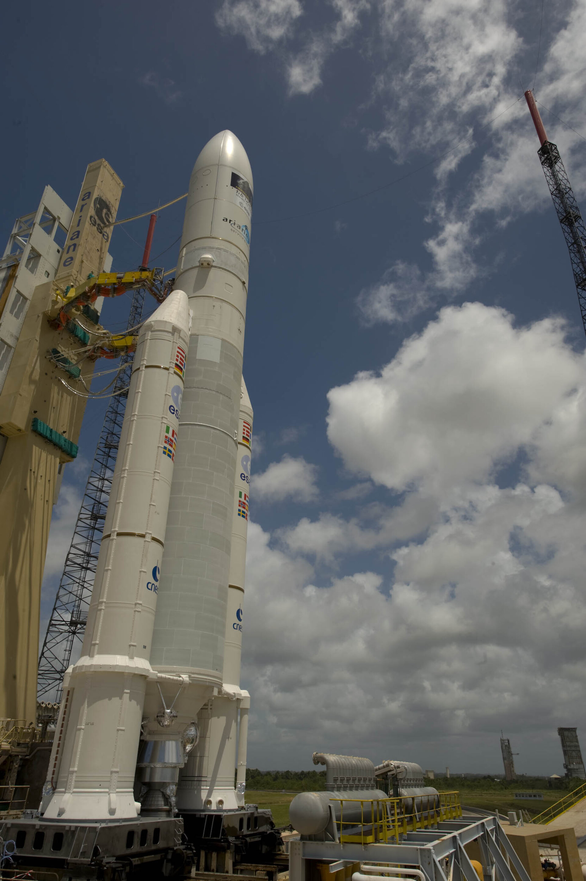 Ariane 5 enclosing Herschel and Planck