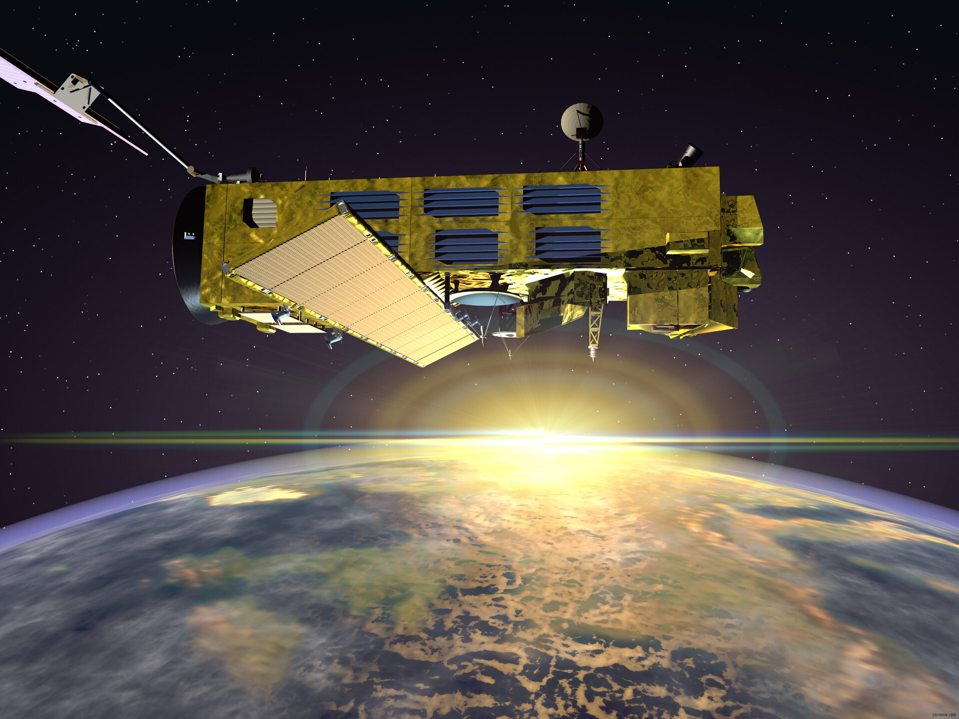 Artist's impression of Envisat in orbit