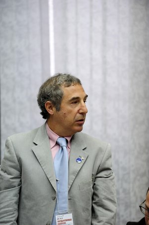 Bernardo Patti, ESA's ISS Manager, during the State Commission meeting to approve the Soyuz launch