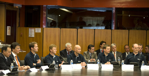 Europe's new astronauts were presented at a press conference at ESA Headquarters