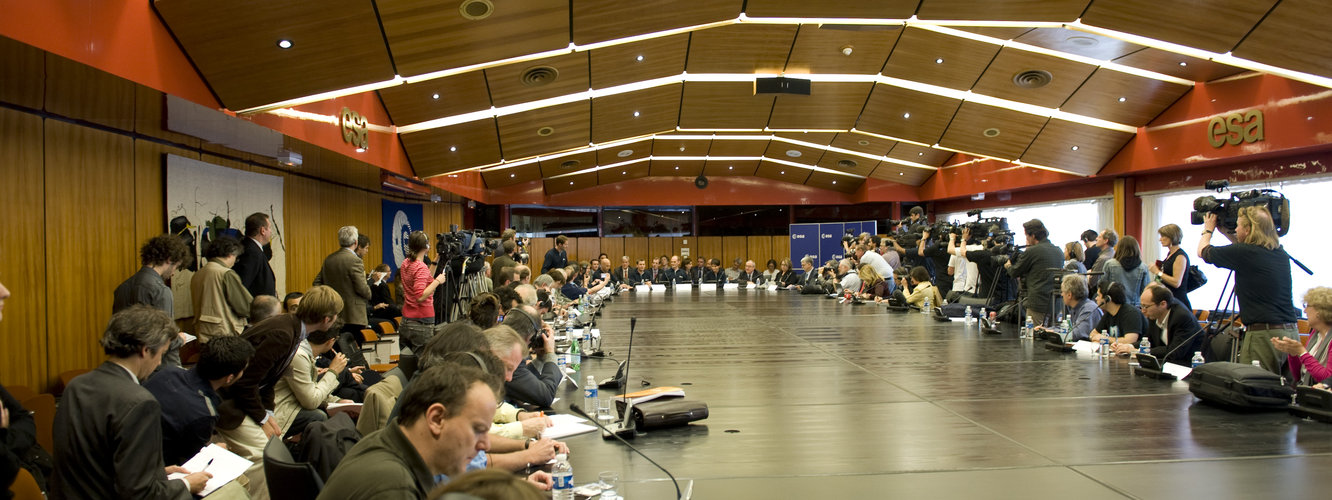 Europe's new astronauts were presented at a press conference at ESA Headquarters