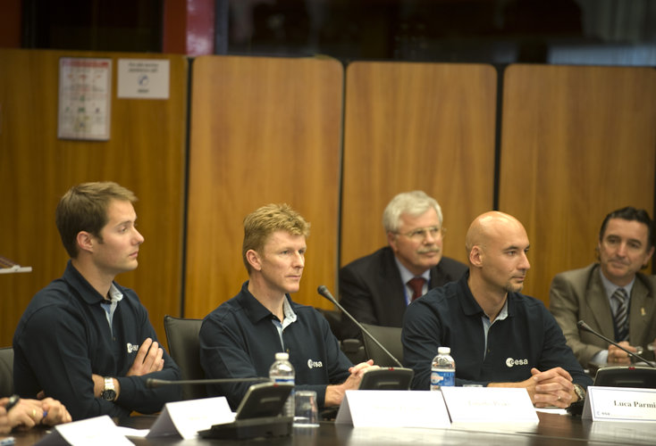 Europe's new astronauts were presented at a press conference at ESA Headquarters