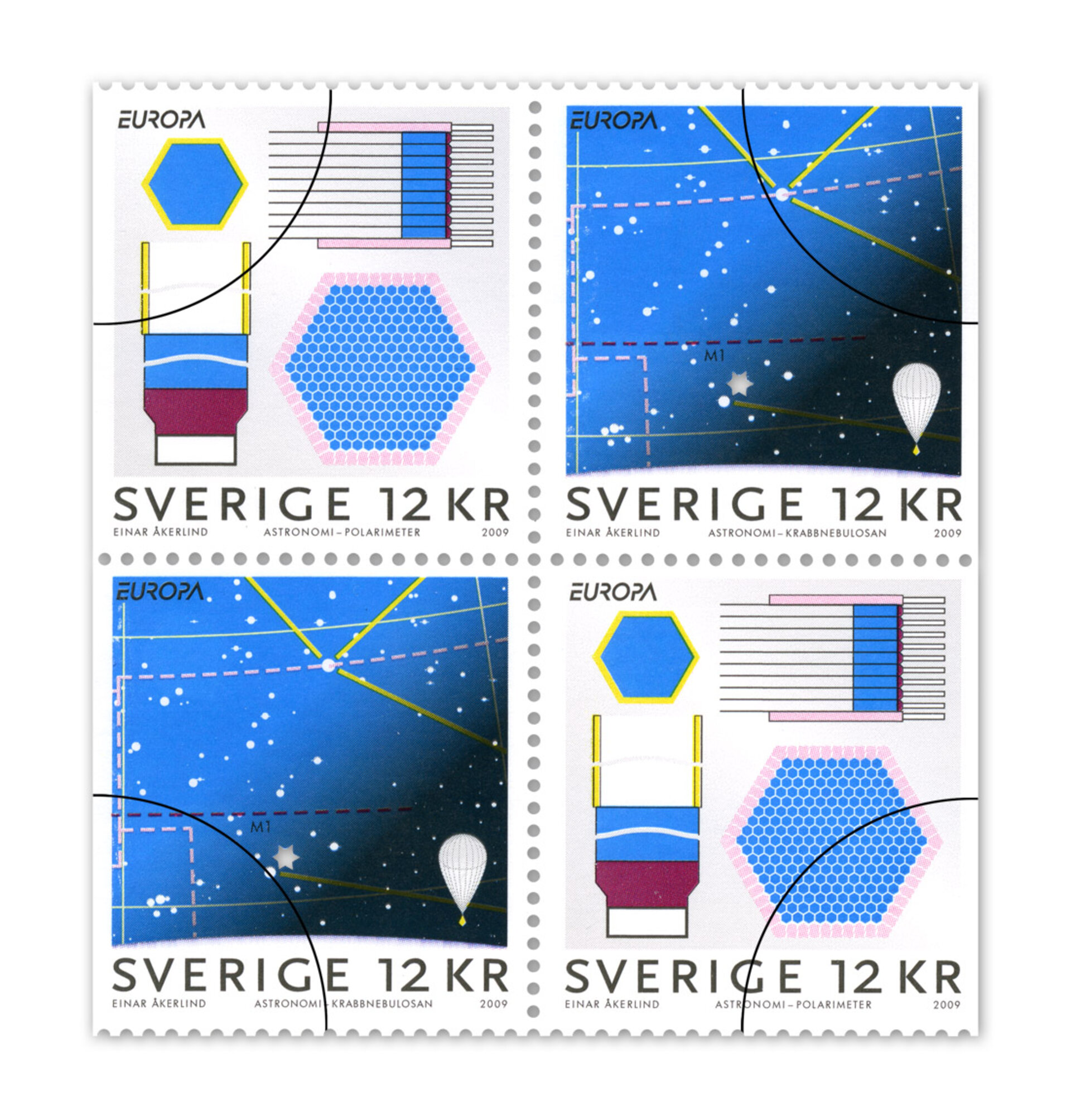 Frimärkena har formgivits av Einar Åkerlind. Tryckning har skett i offset och frimärkena förpackas i häfte med 4 frimärken och 2