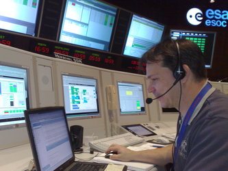 Herschel SOM in Main Control Room during simulation training