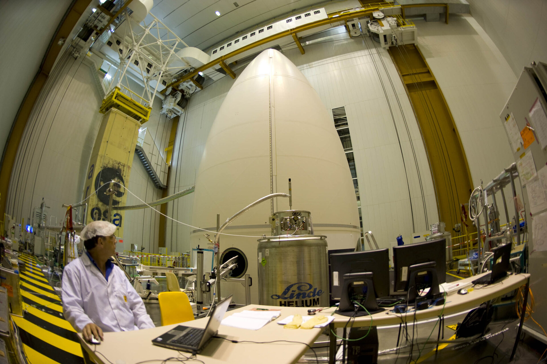 Keeping Herschel cool before launch