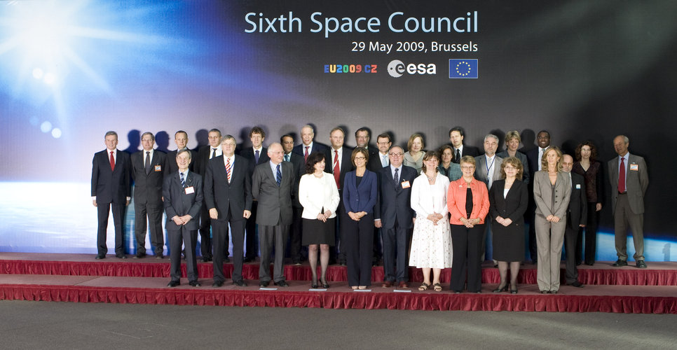 Ministers met in Brussels for the Sixth Space Council