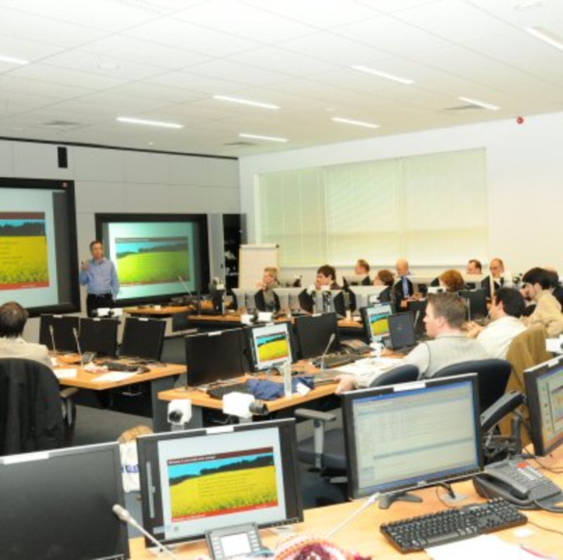 An ECOSAT Study session in the CDF