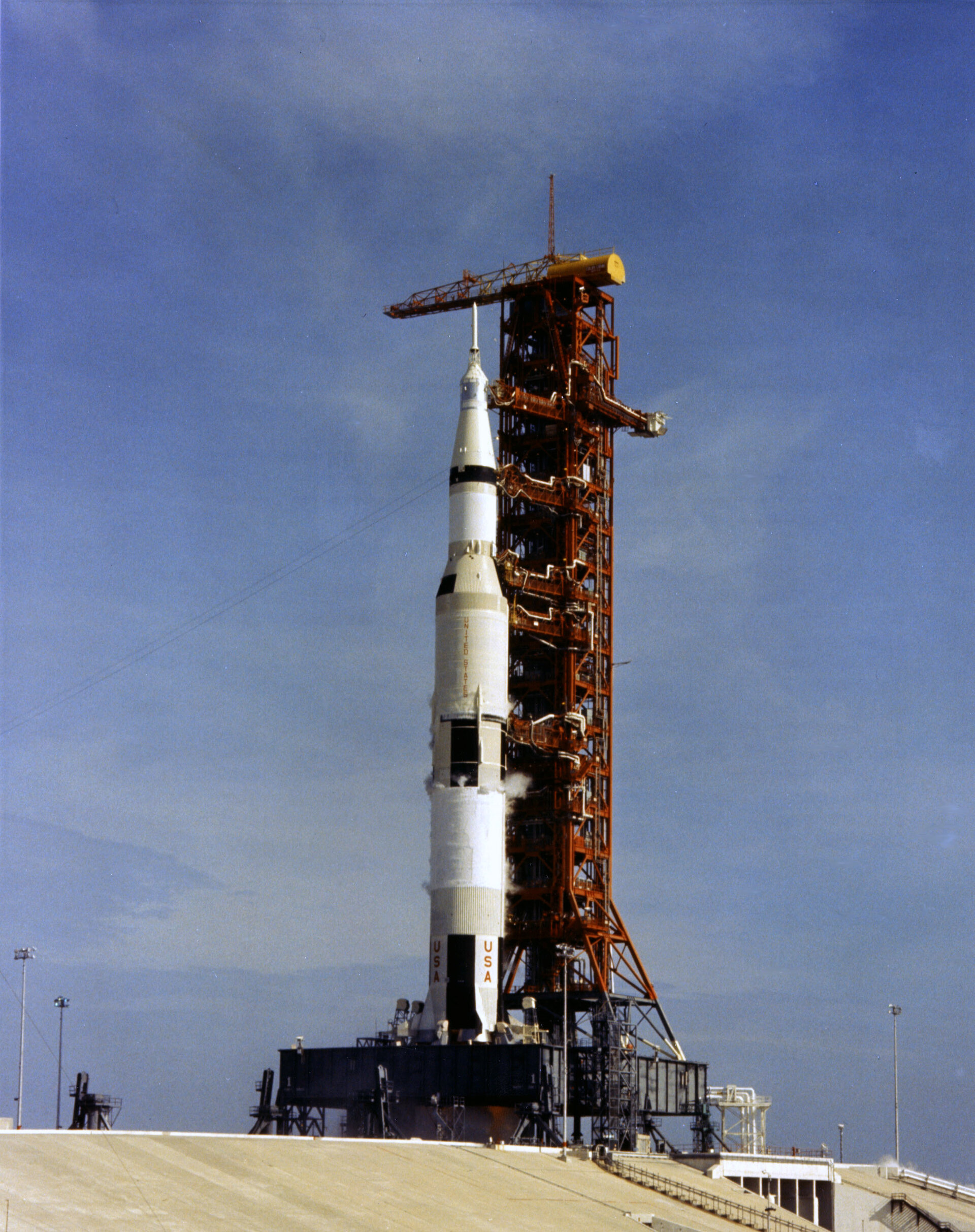 Apollo 11 Saturn V on launch pad