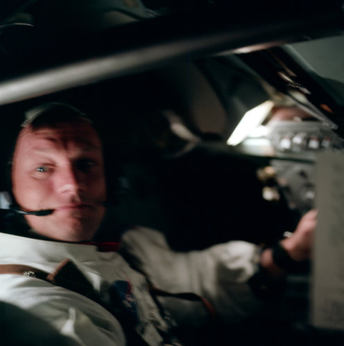 Armstrong in Command Module Columbia