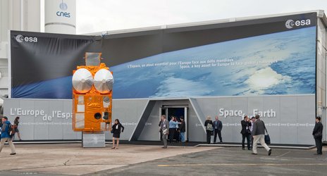 External view of the ESA Pavilion at the Paris Air Show