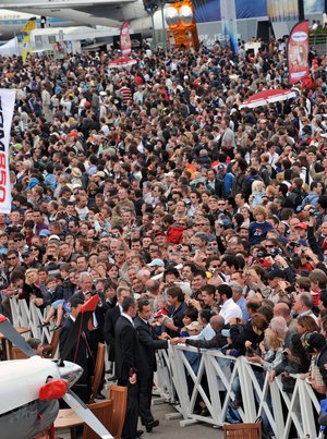 Nicolas Sarkozy at the Paris Air Show