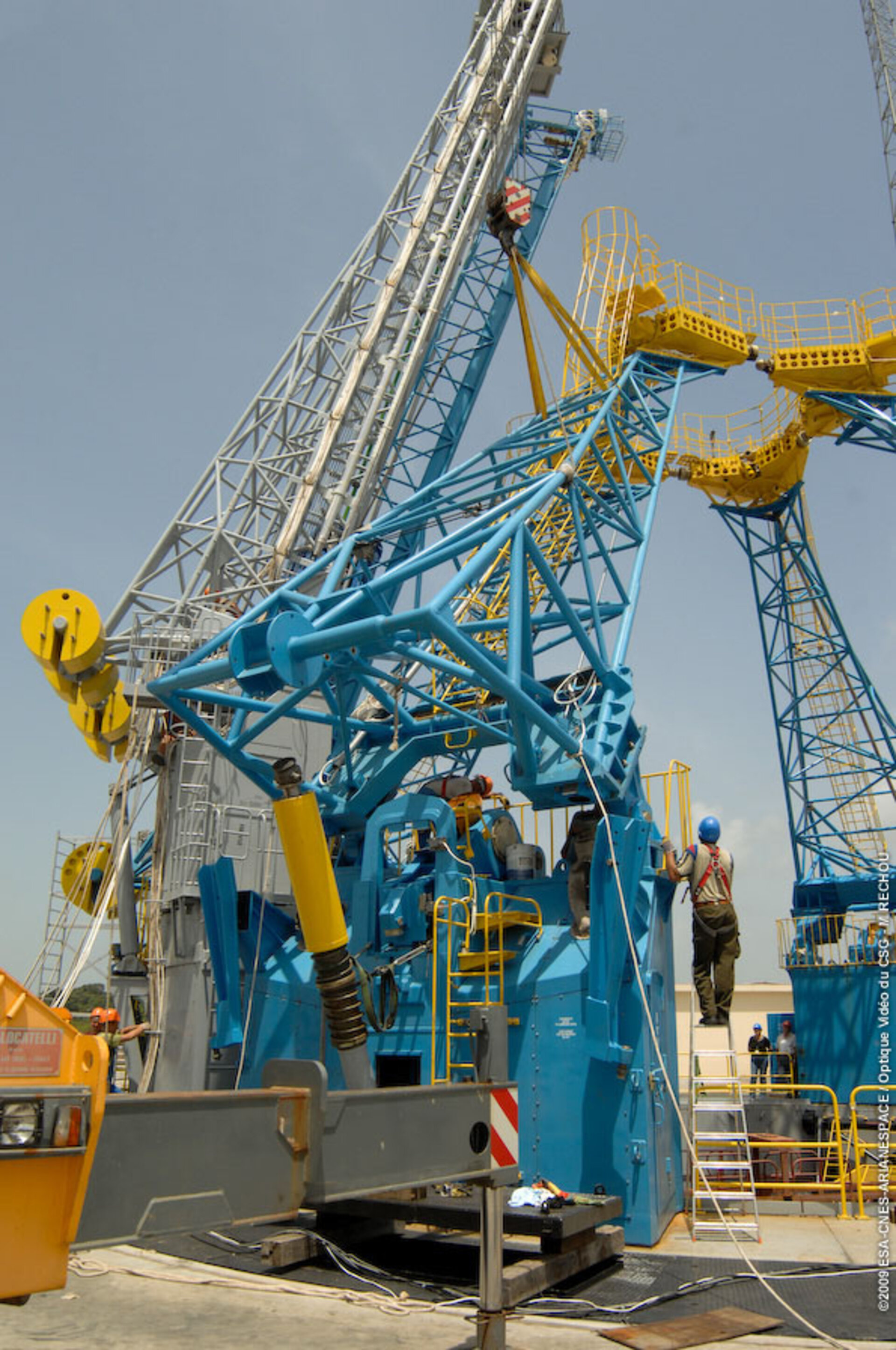 Soyuz launch pad – primary support arms