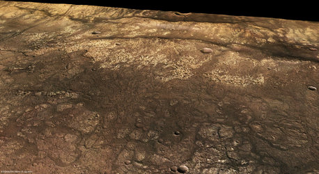 Close to Ma'adim Vallis, perspective view