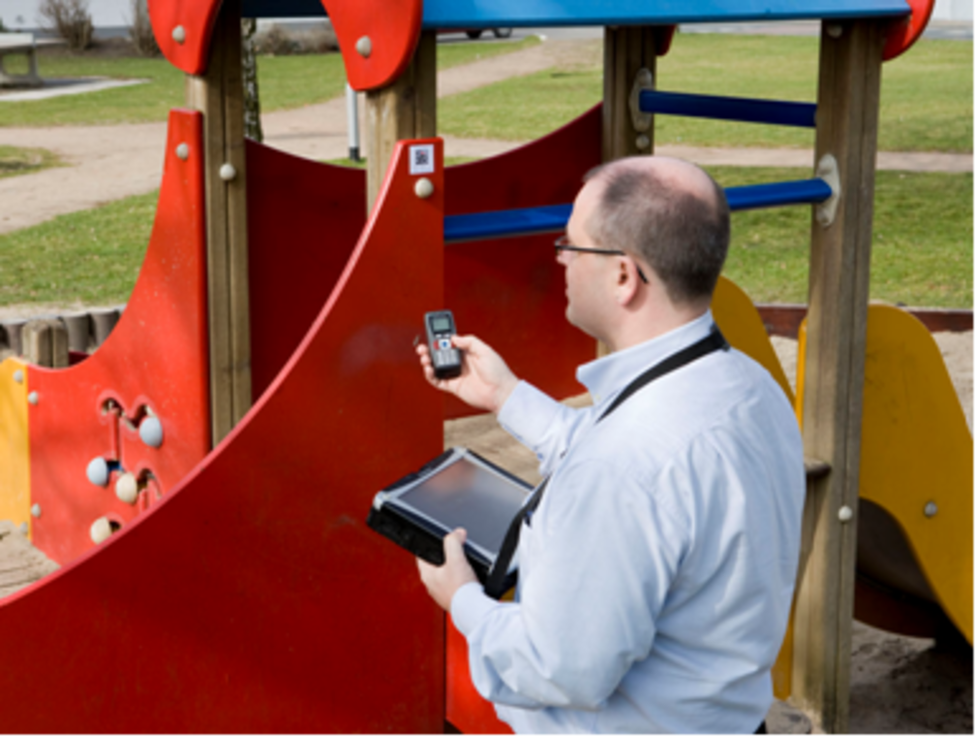 Patrick Kempf testing the g-diag system