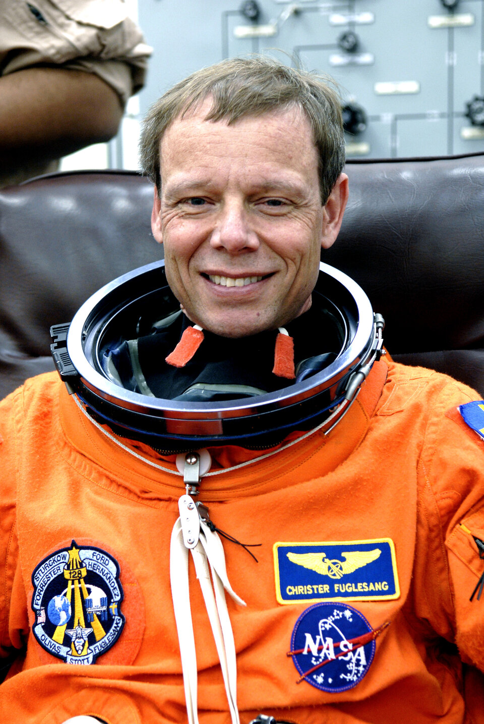 O STS-128 é o segundo voo espacial de Christer Fuglesang