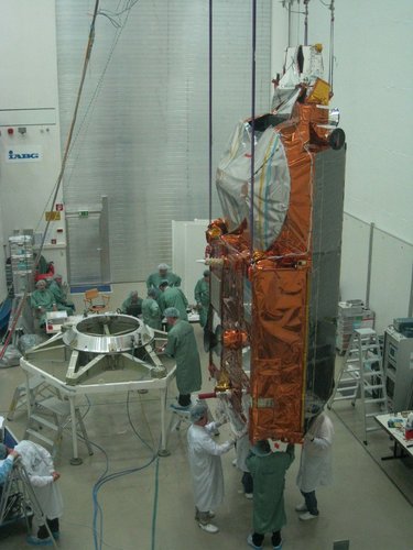 CryoSat-2 undergoing testing