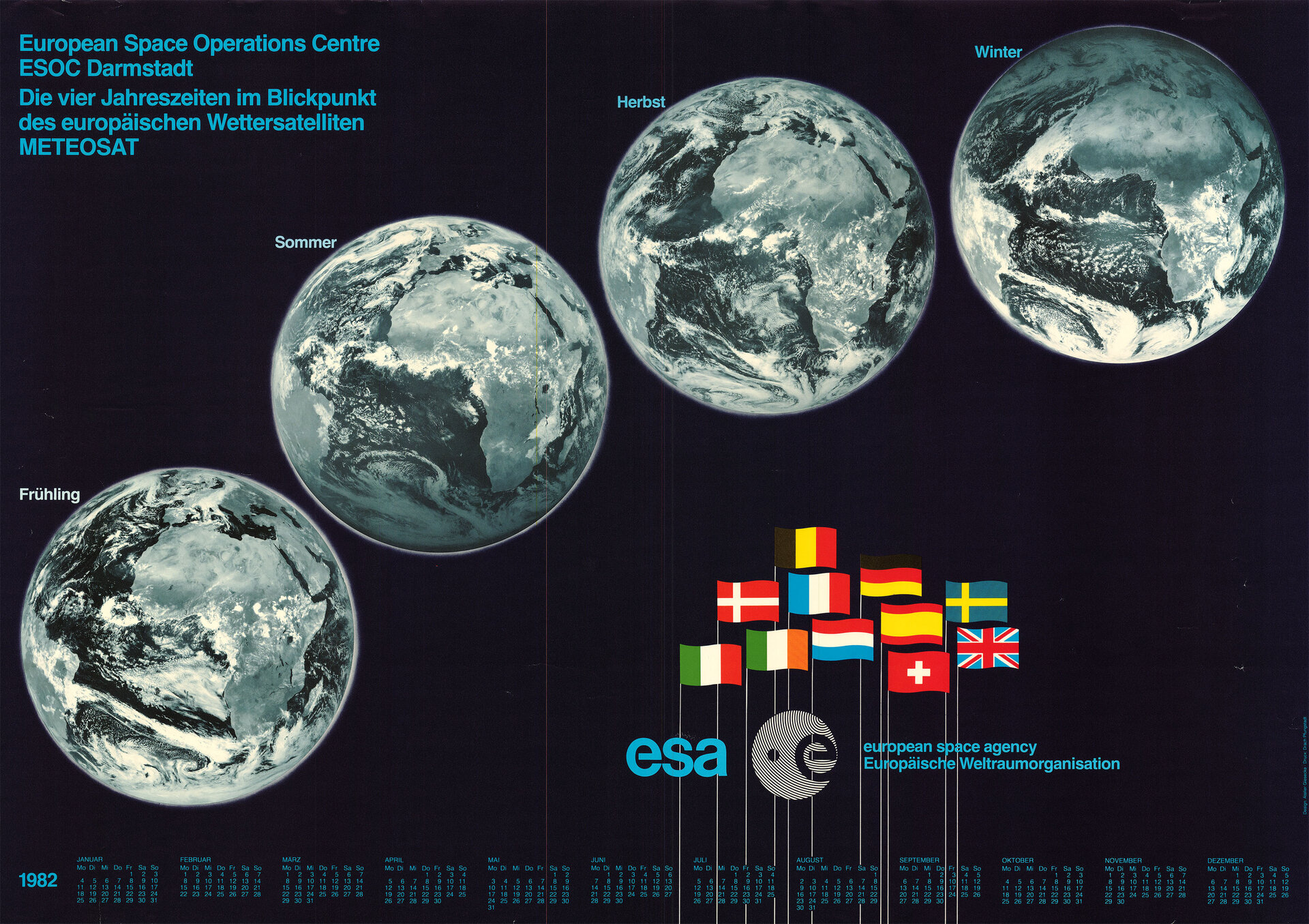 ESA 'Four Seasons' calendar 1982