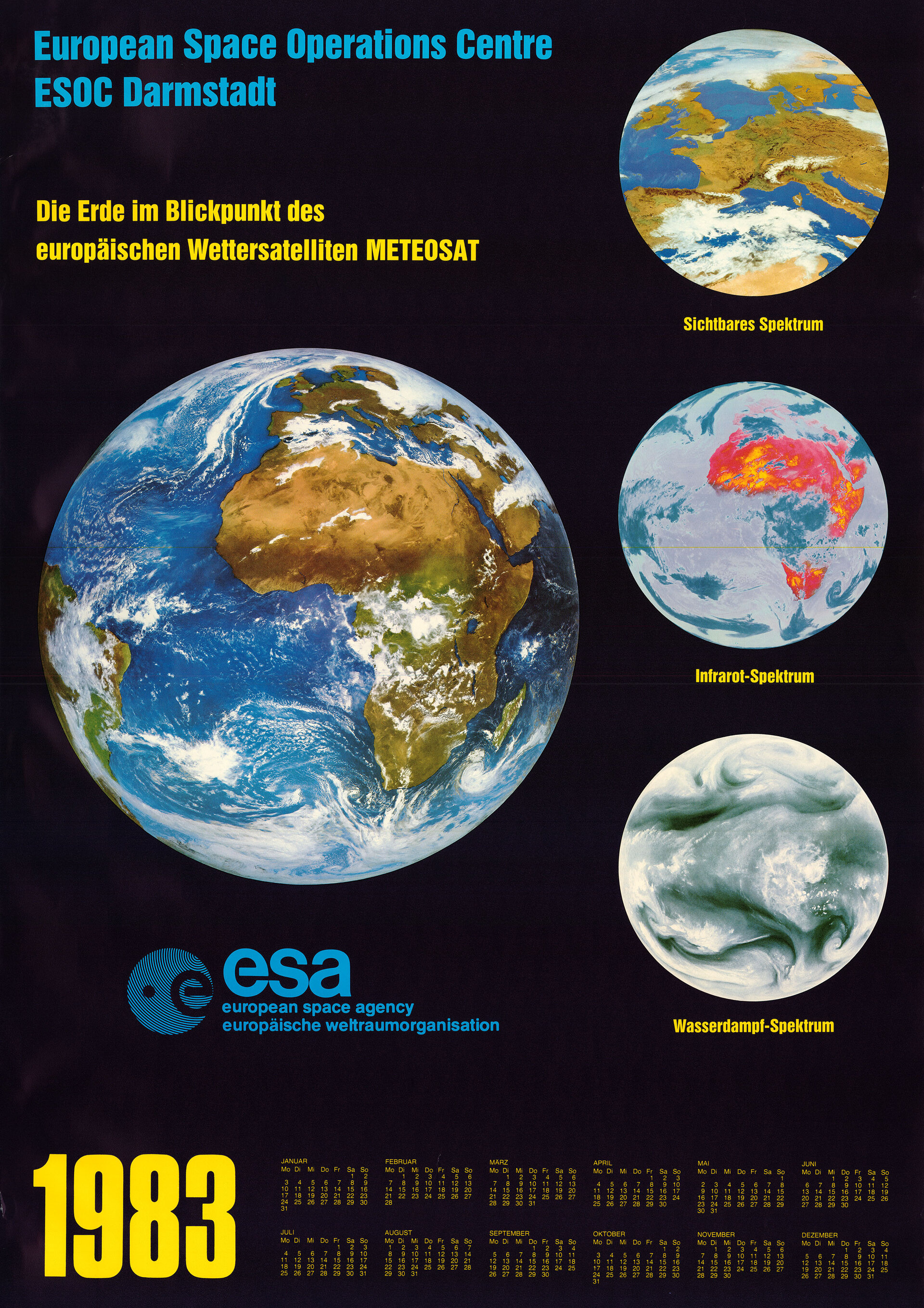 ESOC Meteosat calendar 1983