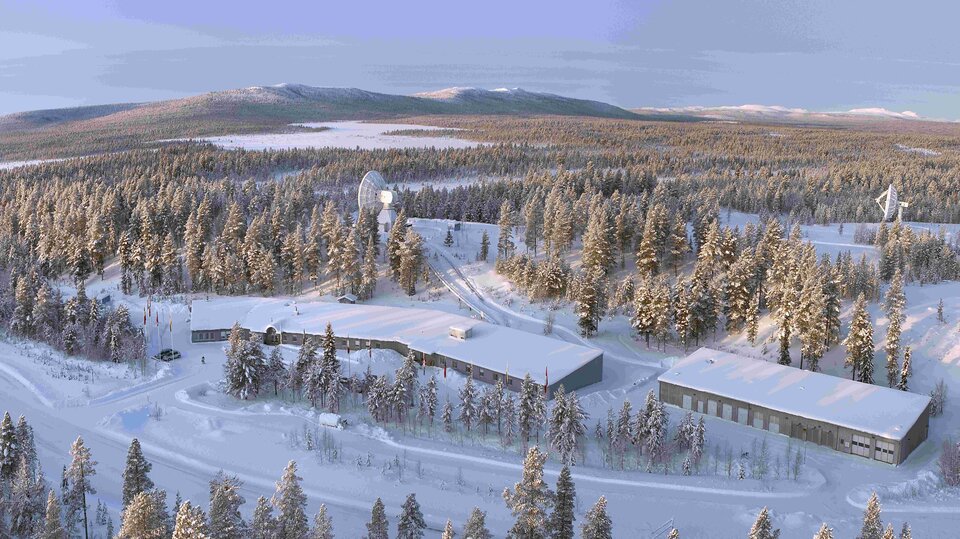 ESA-Bodenstation in Kiruna, Schweden