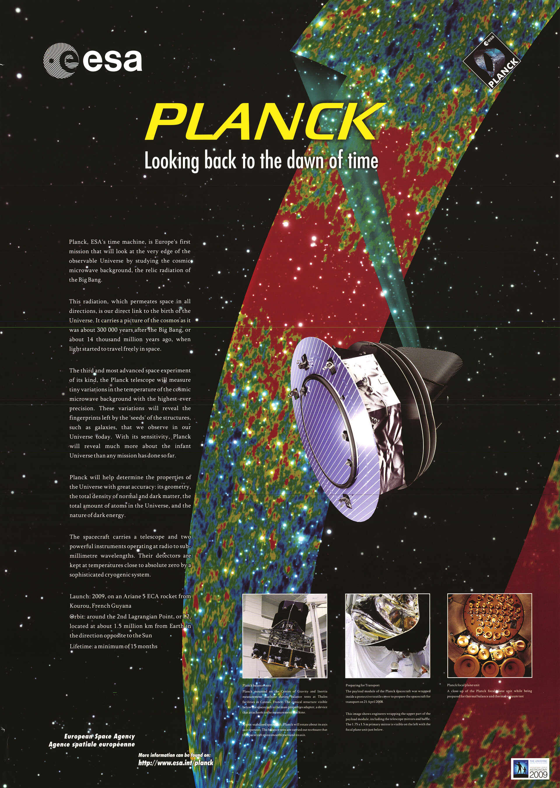 Planck looks back to the dawn of time 2009