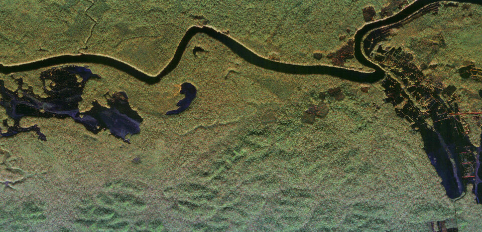 Radarový snímek testovacího místa kampaně Tropisar