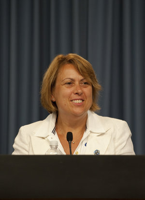 Simonetta Di Pippo during the prelaunch news conference