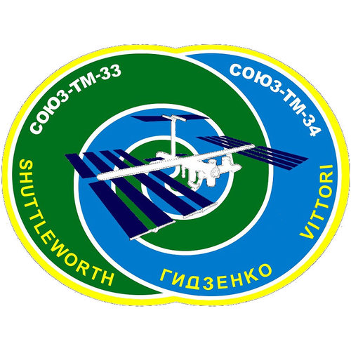 Soyuz TM-34 flight patch, 2002
