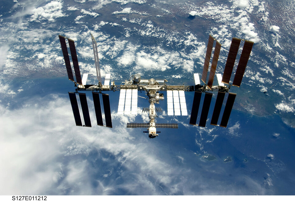 L’International Space Station (ISS) photographiée le 28 juillet