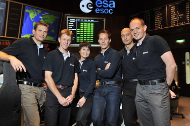 ESA's candidate astronauts at ESOC
