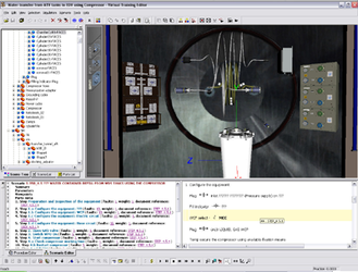 Virtual Training Editor user interface