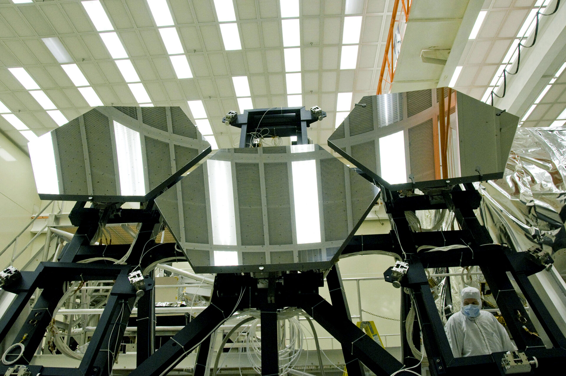 Mirror segments undergoing tests