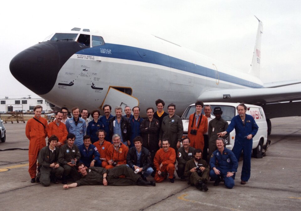 1st ESA parabolic flight campagn was flown with a NASA airplane in 1984